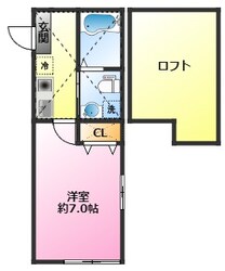 モンステラ子母口の物件間取画像